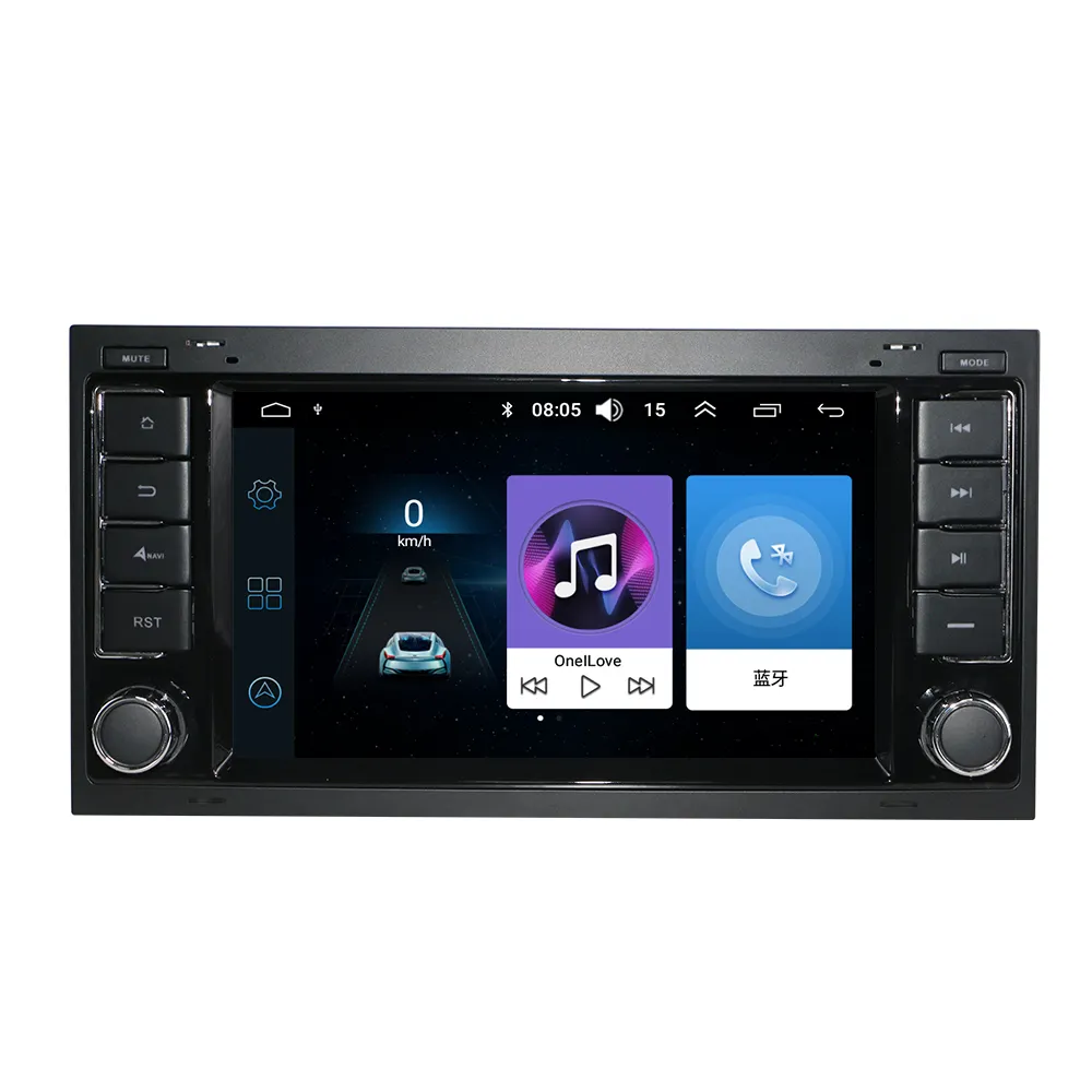 Dokunmatik ekran 1024*600 7 "Android araba Navigitor Vw Touareg Multivan araba medya Stereo navigasyon Autoradio araba radyo