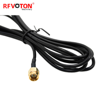 Antenne 4G LTE à Montage Magnétique SMA Mâle 3-15dBi GSM à Gain Élevé avec Câble RG174 de 2m pour Modem Routeur – Approvisionnement Direct Usine