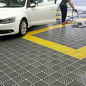 Dalles de sol de garage emboîtables 40*40*1.8cm, tapis de sol pour lavage de voiture, <span class=keywords><strong>dalle</strong></span> de sol multifonction pour garage - Product Image 4