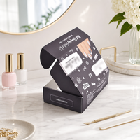Boîte d'expédition en carton ondulé personnalisée pour vernis à ongles, avec insert pour flacon de cosmétique ou de soin de la peau