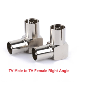 Type F vers <span class=keywords><strong>TV</strong></span> IEC <span class=keywords><strong>prise</strong></span> mâle à 90 degrés <span class=keywords><strong>prise</strong></span> femelle adaptateur coaxial RF séparateur connecteur plaqué or pour câble <span class=keywords><strong>TV</strong></span> Satellite <span class=keywords><strong>TV</strong></span> DVR - Product Image 3