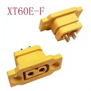 Prise femelle <span class=keywords><strong>XT60E</strong></span>-F/<span class=keywords><strong>M</strong></span> DC 500V, connecteur à courant élevé en or/laiton nickelé, adaptateur de connexion de batterie pour modèle RC - Product Image 1