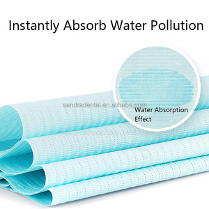 Hot Sale 3 Ply Waterproof Disposable Dental Bibs 13x18" 2 Paper + 1 PE Material Clinic Use - Product Image 4