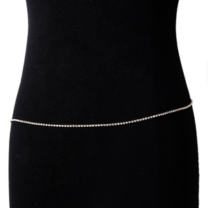 Nicute-Cadena de cintura en capas con diamantes de imitación para mujer y niña, cinturón, <span class=keywords><strong>disfraz</strong></span> de playa de verano, joyería corporal de cristal - Product Image 3