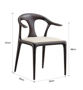 Sillas de Comedor de Diseño Moderno y Alta Calidad para el Hogar, Restaurantes, Hoteles y Villas, con Patas de Madera - Product Image 6