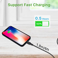 Cable de Datos USB a Tipo C de Silicona con Carcasa de Aluminio, Carga Súper Rápida de 1m, 5V, Negro, Personalizado, en Oferta, para Cámara