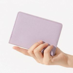 Porte-cartes minimaliste en cuir PU, étui à cartes de crédit pliable, plusieurs emplacements pour cartes, sac de voyage professionnel pour passeport – Vente en gros - Product Image 4