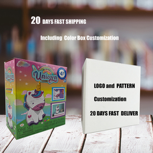 Vente en gros de kits d'artisanat et d'art éducatifs personnalisés à faire soi-même, jouets cadeaux <span class=keywords><strong>pour</strong></span> enfants, peinture au diamant en plâtre de licorne <span class=keywords><strong>pour</strong></span> enfants - Product Image 3