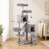 OEM Meilleures ventes Arbre à chat moderne avec double rampe à gratter pour chatons