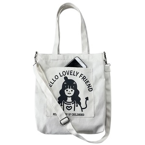 Bán Buôn Lớn Nhiệm Vụ Nặng Nề Túi Xách Túi Và Dây Kéo Mua Sắm Hàng Tạp Hóa Đồng Bằng Bông Vải Tote Túi Với Tùy Chỉnh In Logo - Product Image 4