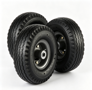 Roue pneumatique de 10 pouces 10x3.50-4 pour équipement de manutention, utilisation en jardinage, roue pour chariot à main - Product Image 2