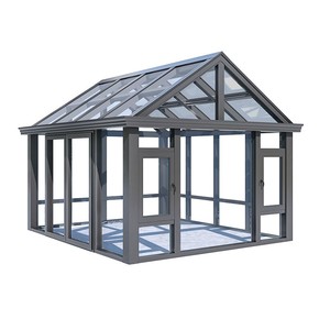 Custodia per Patio con giardino d'inverno prefabbricata moderna <span class=keywords><strong>casa</strong></span> di vetro Free Standing 3 4 stagioni in alluminio - Product Image 1