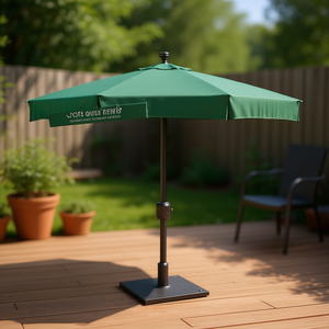 Ombrellone da Giardino a Sbalzo in Acciaio e Poliestere Verde, 3 M, con Inclinazione Rotazionale, per Uso Esterno e Patio - Product Image 2