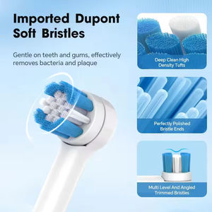 Brosse à dents électrique vibrante rechargeable avec logo personnalisé, unisexe, poils doux, brosse buccale, directement de l'usine professionnelle - Product Image 2