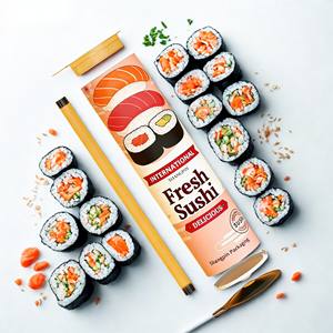 Envase Redondo Desechable Personalizado para Sushi, Tubo Push-Up, Cilindro para <span class=keywords><strong>Burritos</strong></span>, Embalaje de Grado Alimenticio, Bambú/Poliéster, Impresión UV de Lujo - Product Image 3