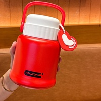 Tasse à soupe en acier inoxydable 316 avec poignée et cuillère, isolation ultra-longue 24h, design moderne, boîte à lunch grande capacité pour le bureau