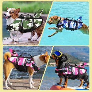 Pelampung Anjing Model Putri Duyung untuk Musim Panas, Pakaian Renang Anjing Kecil, Pelampung Anjing Golden <span class=keywords><strong>Retriever</strong></span> - Product Image 4