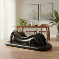Chaise longue gonflable inclinable et pivotante en PVC ASTM PD2517 pour salle de sport, école, parc et entrepôt