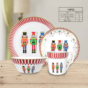 Vajilla de Porcelana Fina de Lujo Moderna al por Mayor con Diseño de Cascanueces, Platos para Cenas Navideñas - Product Image 2