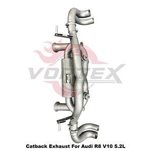 Système d'échappement à soupapes en acier inoxydable Vortex Aggressive Sound pour Audi R8 V10 5.2L 2023, amélioration des performances - Product Image 4