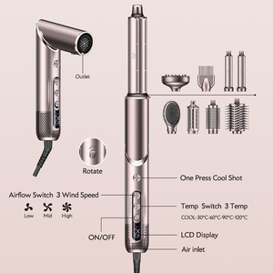 เครื่องจัดแต่งทรงผม 10 in 1 ความเร็วสูง 110000 รอบต่อนาที เครื่องม้วนผมมอเตอร์ไร้แปรงถ่าน ไดร์เป่า<span class=keywords><strong>ผม</strong></span>แบบแปรง และเครื่องจัดแต่งทรง<span class=keywords><strong>ผม</strong></span>แบบลมร้อนอเนกประสงค์ - Product Image 6