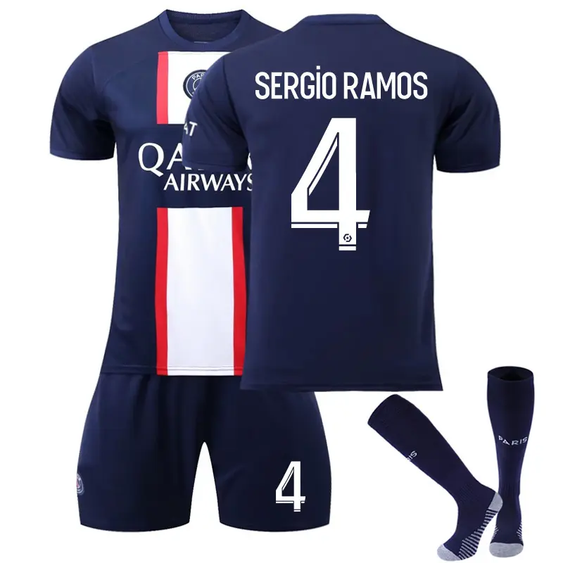 Wholesale customization of Paris Saint Germain jersey by manufacturers size 10 inner Malm Baptiste children's football jersey