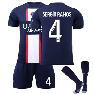 การปรับแต่งขายส่งเสื้อฟุตบอลปารีสเซนต์เจอร์เมานโดยผู้ผลิตขนาด 10 เสื้อฟุตบอลเด็ก Malm Baptiste ภายใน