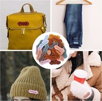 Accessoires personnalisés Logo gaufré vêtement étiquette en microfibre vêtements étiquettes en cuir PU faites à la main