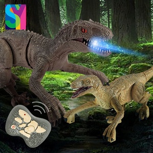 Modèle de <span class=keywords><strong>dinosaure</strong></span> électrique radiocommandé SY 2.4g <span class=keywords><strong>Jurassic</strong></span> <span class=keywords><strong>World</strong></span> Brutal Raptor RC, marche et course - Product Image 2