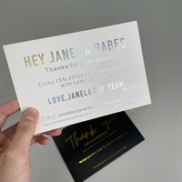 Carte de remerciement de luxe personnalisée, logo estampé à chaud, carte postale imprimée sur mesure, carte de vœux de Noël, carte d'invitation