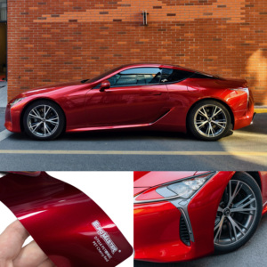 Rouleau de <span class=keywords><strong>film</strong></span> vinyle auto-cicatrisant Euromaster pour voiture, finition brillante métallique rouge <span class=keywords><strong>vampire</strong></span>, effet changeant de couleur, garantie 3 ans, enveloppement complet de la carrosserie - Product Image 6