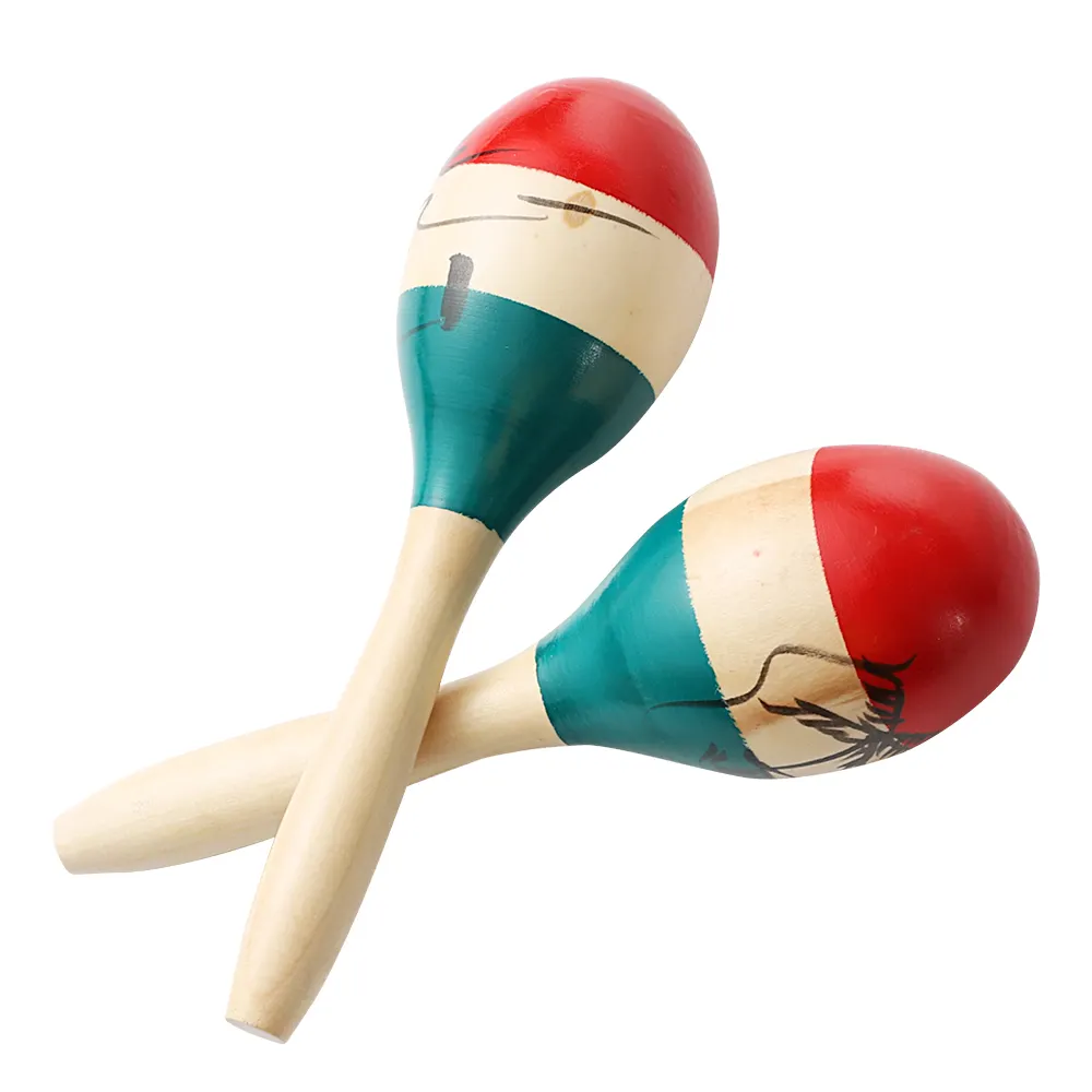 Grandi agitatori di Rumba in legno colorato marosasonaglio a mano percussione di sabbia del martello grande strumento musicale
