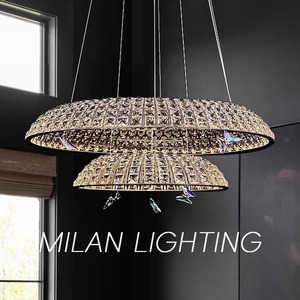 The Manufacturers Best-Selling Light Luxury <strong>Crystal</strong> Chandelier, Homestay Duplex Loft Dining Room Lamp, Bedroom French - Product Image 4