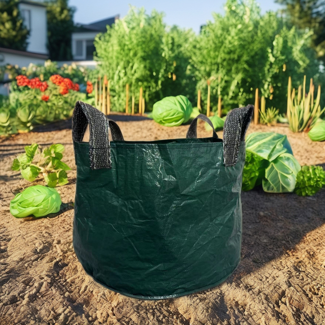 Customizable Capacity Garden Home Balcony Grow Container With Holes PP Plastic Woven Fabric Planters Growth Bags
