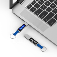 Etal-lápiz de memoria con llavero de silicona, pendrive de 32GB y 64GB