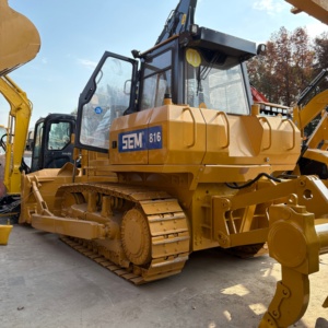 SEM 816 Caterpillar Crawler Bulldozer Yellow Heavy Duty Construction Equipment Engine Powered <b>Track</b> Type Dozer High Gear <b>Pump</b> - Product Image 3
