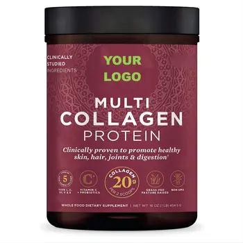 Anti Age Organic Multi Collagen Protein Powder Clinically Proven To Promote Healthy Skin Hair Joints And Digestion