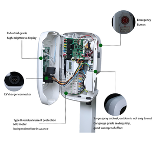 Nhà Máy Bán Hàng Trực Tiếp Trạm Sạc Loại 1 Loại 2 Dual-Súng Treo Tường/Sàn Đứng Ô Tô Sạc Kết Nối - Product Image 3