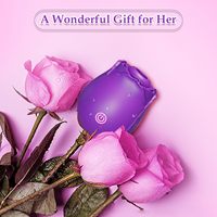 Vibrateur en forme de bourgeon de rose pour femmes, en silicone violet, design discret pour le plaisir
