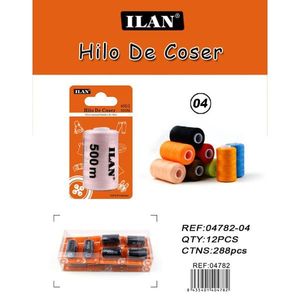 Filo da Cucito Ilan 500m Colore 04 Per Macchine da Cucire - Product Image 1