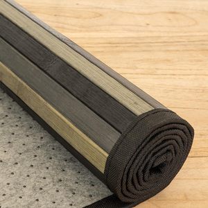 Bamboo <b>Kitchen</b> <b>Mat</b> 60x90 Cm Waterproof Non Slip Brown Striped - Product Image 3