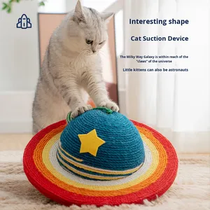 Nouveau matériau de jute de boule de grattoir de chat de conception de terre errante, jouet de chat d'intérieur résistant aux rayures et durable - Product Image 1