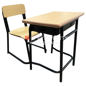 Single Wood and Metal <strong>Student</strong> Classroom Desk and Chair School Furniture Equipment <strong>Suppliers</strong> Manufacturer - Product Image 4