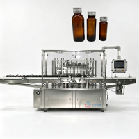 Machine de remplissage de liquides entièrement automatique pour petites bouteilles de sirop de 30 ml, 60 ml, 90 ml