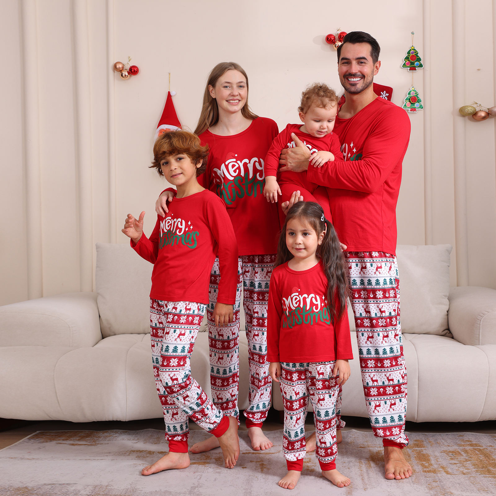 Natal Bebe Roupa De Natal Mae E Filha 2025 Novo Natal Pijama