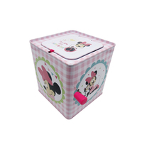 Jouets Bowang/Marque OEM Boîte à musique en fer blanc à manivelle avec figurine surprise en peluche Modèle HB022