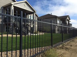 Kim loại đen kẽm thép picket rèn sắt hàng rào tấm - Product Image 3