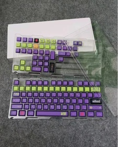 Juego de teclas de perfil XDA para teclado mecánico, <span class=keywords><strong>EVA01</strong></span>, tema, 120 teclas, PBT, sublimación - Product Image 1