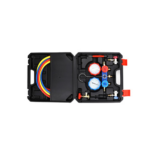 Juego de manómetros para aire acondicionado de coche, herramienta de carga de refrigerante R134a para reparación de aire acondicionado de coche - Product Image 4