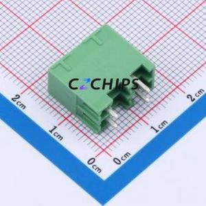DB2EVHB-3.5-2*2P-GN Plug-in Terminal Block Through hole,P=3.5mm Connector Board-to-Board / Socket - Closed 2x2P 3.5mm Green - Product Image 2